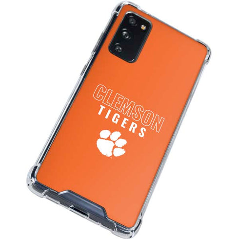 Clemson University Tigers Logo Galaxy S20 FE Clear Case